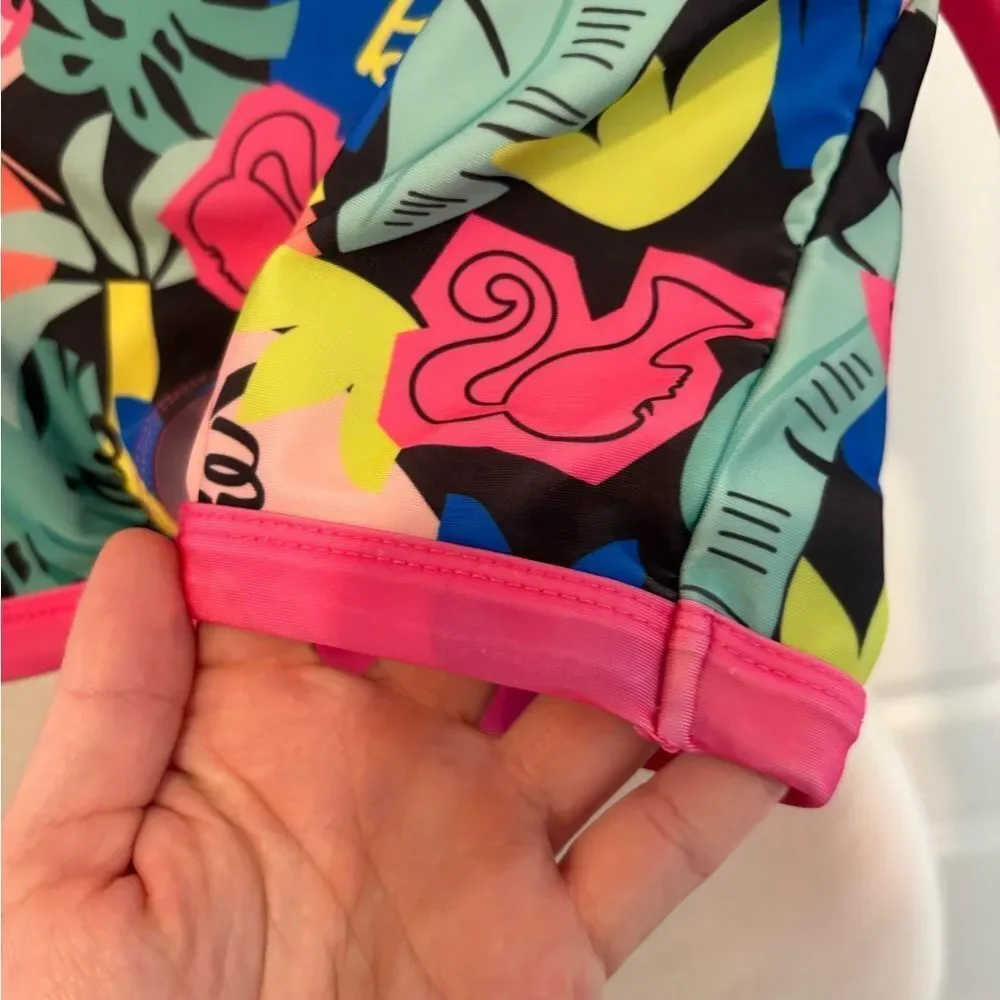 NWOT Barbie Kids Rashguard Set - Pink and Multicolor